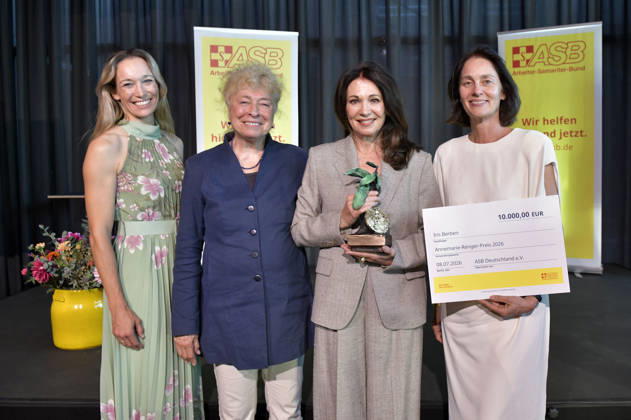 Christine Theiss, Gesine Schwan, Iris Berben, and Katarina Barley at the ASB Summer Festival and the 2026 Annemarie Renger Prize award ceremony honoring Iris Berben at the Haus der Kulturen der Welt in Berlin, July 8, 2026 Foto:xM.xBehrensx xFuturexImagex asb_6721