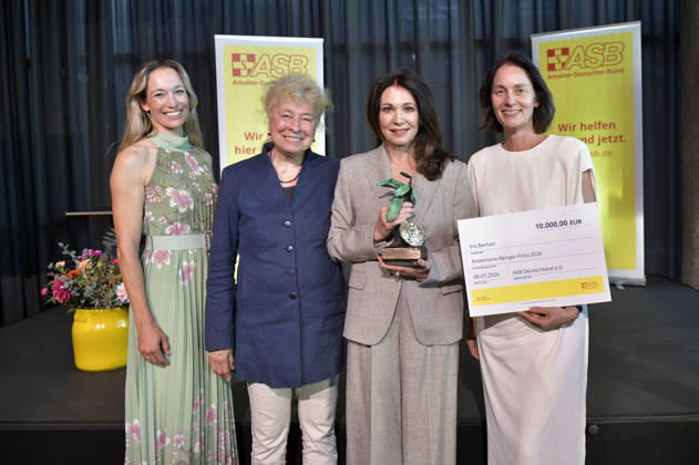 Christine Theiss, Gesine Schwan, Iris Berben, and Katarina Barley at the ASB Summer Festival and the 2026 Annemarie Renger Prize award ceremony honoring Iris Berben at the Haus der Kulturen der Welt in Berlin, July 8, 2026 Foto:xM.xBehrensx xFuturexImagex asb_6722