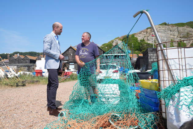 . 09 07 2026. Hastings, United Kingdom. Prince William during a visit to Hastings, United Kingdom, where he played crazy golf and met local fishermen. xPoolx xi-Imagesx IIM-26896-0005