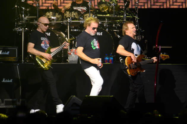 Sammy Hagar Performs at British Airways ARC, London, UK - 09 July 2026 (L-R) - Guitarist Joe Satriani, Sammy Hagar and bassist Michael Anthony performs on the first of three nights at British Airways ARC, London, England, UK on Thursday 09 July 2026 as part of his The Best of All Worlds Tour., Credit:Justin Ng Avalon UK, England, London, British Airways ARC Copyright: xJustinxNgx xAvalonx 1115614990
