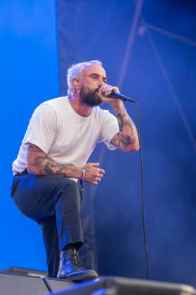Pohoda festival day 2 in Trencin - 09 Jul 2026 Joe Talbot from British post-punk band Idles performs live on the stage during the Pohoda Festival 2026 at Airport Trencin. Pohoda festival the biggest open-air summer music festival in Slovakia, celebrates 30th anniversary. Trencin Slovakia Copyright: xTomasxTkacikx xSOPAxImagesx 20260709-Pohoda-day2-27
