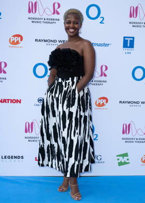 Zola attends the Nordoff and Robbins O2 Silver Clef Awards at the Royal Albert Hall in London, England. UK. Thursday 9th July 2026. Copyright: xJamesxWarrenx NORDOFF AND ROBBINS O2 SILVER CLEF AWARDS85