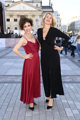 Anastasia Zampounidis, with a special guest, at the opening of the Classic Open Air 2026 with the Konzerthaus Orchestra, conducted by Joana Mallwitz, and featuring star pianist Hayato Sumino at the Gendarmenmarkt in Berlin, July 9, 2026 Foto:xN.xKubelkax xFuturexImagex classic_6710
