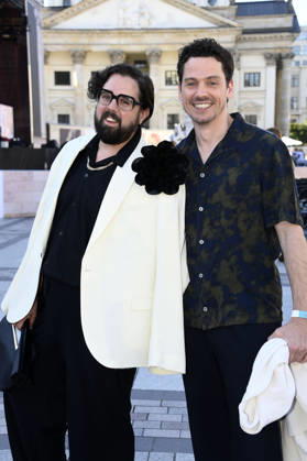 Steven Preisner and Anthony Paul at the opening of the Classic Open Air 2026 with the Konzerthaus Orchestra, conducted by Joana Mallwitz and featuring star pianist Hayato Sumino, at the Gendarmenmarkt in Berlin, July 9, 2026 Foto:xN.xKubelkax xFuturexImagex classic_6714