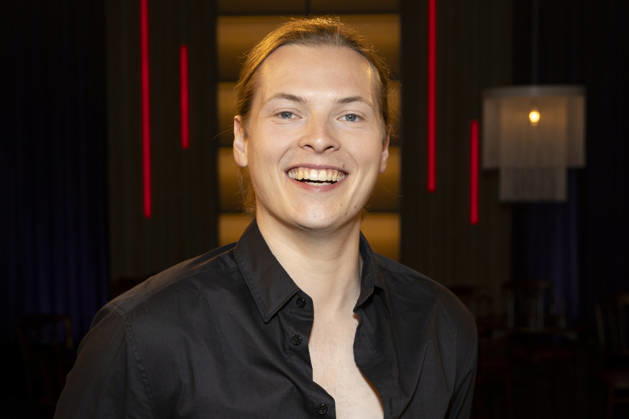 Singer Gabriel KELLY, friendly, smiling, laughter, portrait, guest on the TV show Kölner Treff on WDR television, recorded on July 10, 2026, aired on August 7, 2026