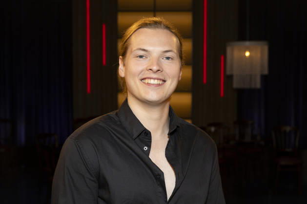 Singer Gabriel KELLY, friendly, smiling, laughter, portrait, guest on the TV show Kölner Treff on WDR television, recorded on July 10, 2026, aired on August 7, 2026