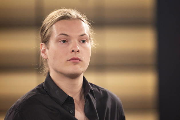 Singer Gabriel KELLY, pensive, portrait, guest on the TV show Kölner Treff on WDR television, recorded on July 10, 2026, aired on August 7, 2026