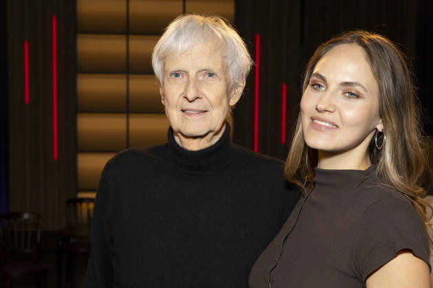 Actor Matthieu CARRIERE (left) with his daughter, model, actress, TV host, and influencer Elena CARRIERE (right), friendly, portrait, Portrait, guests on the TV show Kölner Treff on WDR television, recorded on July 10, 2026, aired on August 7, 2026