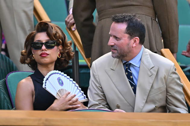 Wimbledon 2026 - Celebrities in The Stands Raye at the 2026 Wimbledon Championships at the AELTC in London, GREAT BRITAIN, on July 12, 2026. Photo by Corinne Dubreuil ABACAPRESS.COM London United Kingdom  Copyright: xDubreuilxCorinne ABACAx