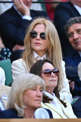 Wimbledon 2026 - Celebrities in The Stands Actress Nicole Kidman at the 2026 Wimbledon Championships at the AELTC in London, GREAT BRITAIN, on July 12, 2026. Photo by Corinne Dubreuil ABACAPRESS.COM London United Kingdom  Copyright: xDubreuilxCorinne ABACAx