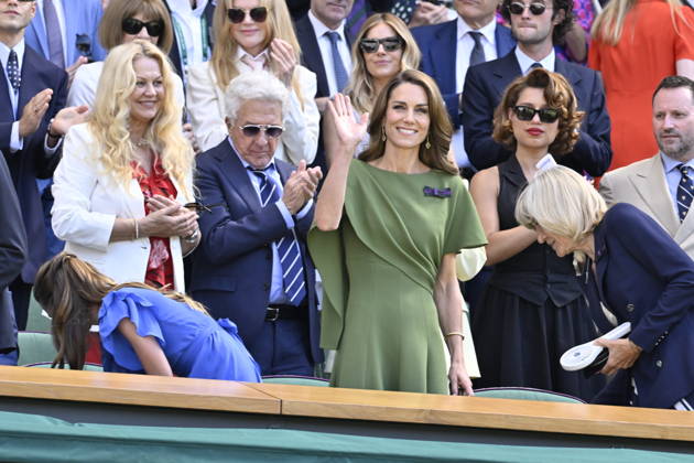 Tennis - Wimbledon 2026 - ITF - The Championships - 12 07 2026 - Tennis - Wimbledon 2026 - ITF - The Championships - 12 07 2026 - Royal box . arrivee de la famille royale - Kate, George, Charlotte, William d Ángleterre London  Copyright: xChryslenexCaillaud Psnewzx