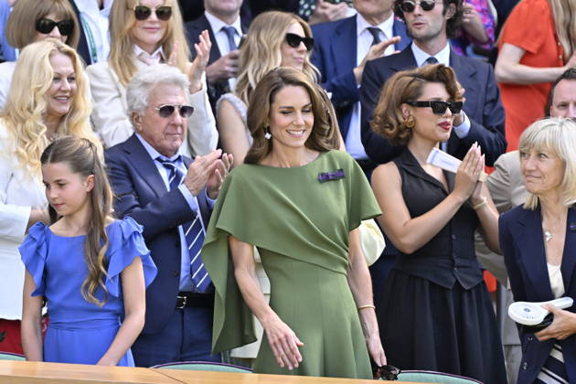 Tennis - Wimbledon 2026 - ITF - The Championships - 12 07 2026 - Tennis - Wimbledon 2026 - ITF - The Championships - 12 07 2026 - Royal box . arrivee de la famille royale - Kate, George, Charlotte, William d Ángleterre London  Copyright: xChryslenexCaillaud Psnewzx