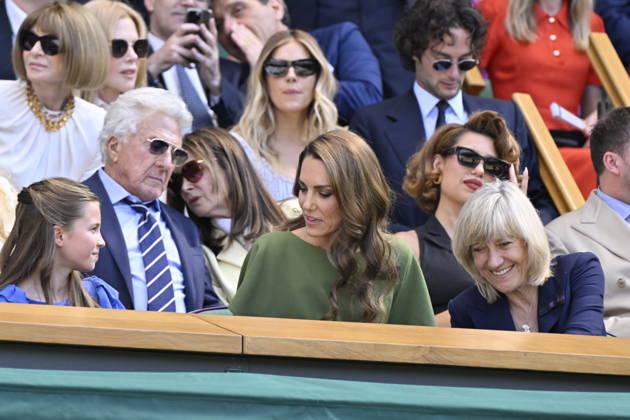 Tennis - Wimbledon 2026 - ITF - The Championships - 12 07 2026 - Tennis - Wimbledon 2026 - ITF - The Championships - 12 07 2026 - Royal box . arrivee de la famille royale - Kate, George, Charlotte, William d Ángleterre London  Copyright: xChryslenexCaillaud Psnewzx