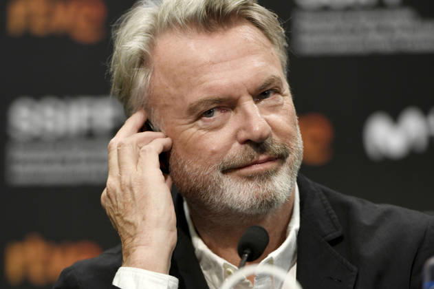 Sam Neill at the press conference for *Blackbird* at the 67th San Sebastián International Film Festival (Festival Internacional de Cine de San Sebastián) at the Kursaal in San Sebastián, September 20, 2019 Foto:xC.xNiehausx xFuturexImagex neill_6726