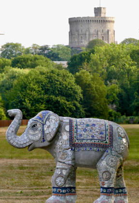 Trunks Across The Thames Your Majesty in Windsor Great Park. Trunks across the Thames is Thames Hospice™s very first art trail which will see businesses, schools, community groups and artists unite to create a free, fun, family-friendly trail of discovery for the local community to explore and enjoy. The majestic herd will be marching between 13th July to 13th September 2026! The herd of individually designed magnificent elephant sculptures will bring vibrancy, colour and creative artistry, transforming the streets, parks and open spaces of Slough, Eton and Windsor into a glorious open-air gallery., Credit:Geoffrey Swaine Geoff Swaine - B4563 Avalon UK, Berkshire, Windsor Copyright: xGeoffreyxSwainex xGeoffxSwainex-xB4563x xAvalonx 1116315334