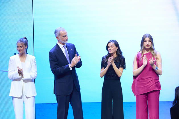 July 14, 2026, Barcelona, Cataluna, Spain: King Felipe VI of Spain, Queen Letizia of Spain, Crown Princess Leonor, Princess Sofia attends Princess of Girona awards ceremony at Gran Teatre del Liceu on July 14, 2026 in Barcelona, Spain Barcelona Spain - ZUMAg15_ 20260714_zaf_g15_046 Copyright: xJackxAbuinx