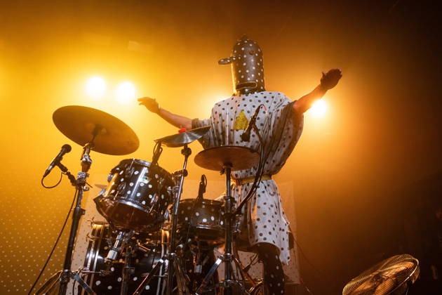 July 14, 2026, Toronto, On, Canada: Rock duo Angine de Poitrine perform at The Mod Club in Toronto on Tuesday, July 14, 2026. Toronto Canada - ZUMAc35_ 20260714_zaf_c35_173 Copyright: xArlynxMcadoreyx