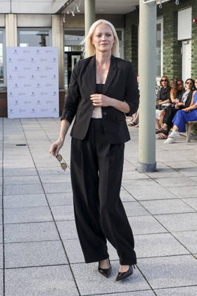 ABB DARNELL Franziska Knuppe, model, guest at the QVC x Bruce Darnell collection fashion presentation at the Sturmfreie Bude Elphiblickin in Hamburg on July 15, 2026, Hamburg, Germany