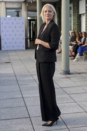 ABB DARNELL Franziska Knuppe, model, attended the QVC x Bruce Darnell collection fashion presentation at the Sturmfreie Bude Elphiblickin in Hamburg on July 15, 2026, Hamburg, Germany