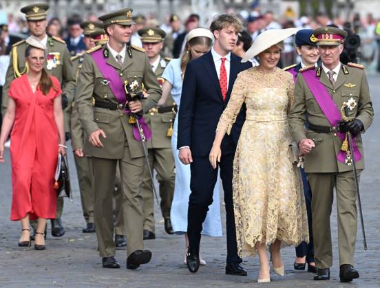 Military and civilian parade for the national Day 2026 BRUSSELS, BELGIUM - JULY 21 : King Philippe, Queen Mathilde, Princess Elisabeth, Princess Eleonore, Prince Gabriel, Prince Emmanuel, attend the military and civilian parade for the national Day 2026 on July 21, 2026 in Brussels, Belgium, 21 07 2026 Brussels Belgium Copyright: xDidierxLebrunx