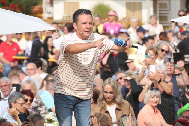 Stefan Mross on the ARD TV show *Immer wieder sonntags* at Europa-Park Rust, July 19, 2026 Copyright: xAgenturxMatthiasxWehnertx xM.xGränzdörferx