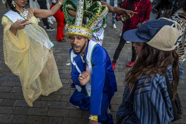 July 24, 2026, Rotterdam, South Holland, Netherlands: 24 July 2026, Rotterdam, the Netherlands. The ZomerCarnaval king and queen dance and interact with the crowd. Competing in the Battle of Drums, three brass band groupsÃ¢â‚¬ Rhythm Allstars Brass Band, S.L.R. Brass Band, and Latin Music Brass BandÃ¢â‚¬ perform during the Battle of Drums. This is the opening event of Rotterdam UnlimitedÃ¢â‚¬â ¢s Zomercarnaval 2026. Rotterdam Netherlands  - ZUMAp202 20260724_zip_p202_022 Copyright: xJamesxPetermeierx