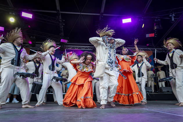 July 24, 2026, Rotterdam, South Holland, Netherlands: 24 July 2026, Rotterdam, the Netherlands. The Rhythm Allstars Brass Band performs during the Battle of Drums. Competing in the Battle of Drums, three brass band groupsÃ¢â‚¬ Rhythm Allstars Brass Band, S.L.R. Brass Band, and Latin Music Brass BandÃ¢â‚¬ perform during the Battle of Drums. This is the opening event of Rotterdam UnlimitedÃ¢â‚¬â ¢s Zomercarnaval 2026. Rotterdam Netherlands  - ZUMAp202 20260724_zip_p202_026 Copyright: xJamesxPetermeierx