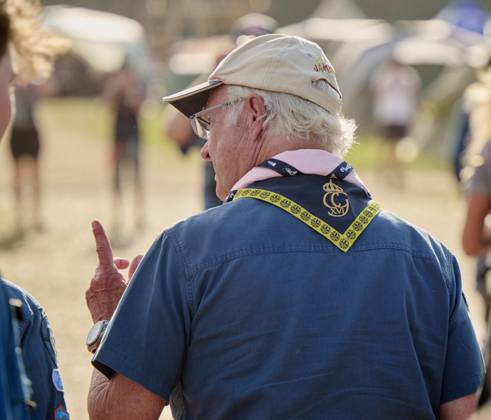 King Carl XVI Gustaf scout, and visit scout camp 2026-07-31 KRISTIANSTAD SWEDEN , King Carl XVI Gustaf are visiting the Jamboree 26 scout camp in Kristianstad in south Sweden., The King has been a scout himself since childhood., PICTURE: King Carl XV Gustaf visit scout camp., PHOTO:hbg-bild mega. 31 Jul 2026 Pictured: King Carl XVI Gustaf of Sweden visit scoutcamp in south Sweden.  Copyright: xThexMegaxAgencyxhbgbildx xMEGAx