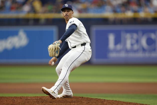 August 2, 2026, St. Petersburg, Florida, USA: Tampa Bay Rays Pitcher Alex Cook (54) pitches against the Chicago White Sox during the eighth inningon Sunday, Aug. 2, 2026 in St. Petersburg. St. Petersburg USA - ZUMAs70_ 20260802_zan_s70_013 Copyright: xLuisxSantanax