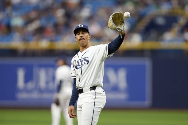 August 2, 2026, St. Petersburg, Florida, USA: Tampa Bay Rays Pitcher Alex Cook (54) receives a ball while on the mound against the Chicago White Sox during the eighth inningon Sunday, Aug. 2, 2026 in St. Petersburg. St. Petersburg USA - ZUMAs70_ 20260802_zan_s70_014 Copyright: xLuisxSantanax