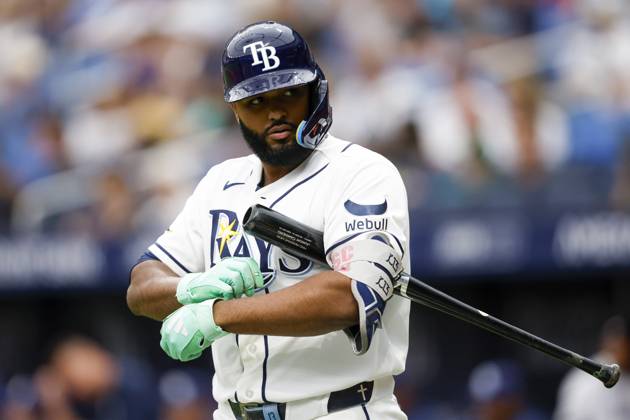 August 2, 2026, St. Petersburg, Florida, USA: Tampa Bay Rays third baseman Junior Caminero (13) walks to the plate during the eighth inning against the Chicago White Sox on Sunday, Aug. 2, 2026 in St. Petersburg. St. Petersburg USA - ZUMAs70_ 20260802_zan_s70_017 Copyright: xLuisxSantanax