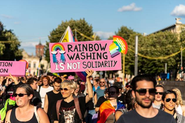 August 2, 2026, Berlin, Germany: BERLIN, Germany †August 2, 2026: Thousands of people gather at Neptunebrunnen under the slogan â€oeFrom Grief to Anger to Resistance†to condemn the recent attack at Berlin Pride. The peaceful march continued to the Brandenburg Gate with participants carrying banners, posters, and drums. Police arrested one suspect near the demonstration who was carrying a German flag and fireworks. Berlin Germany - ZUMAq101 20260802_zna_q101_174 Copyright: xAndro SxTrujillox