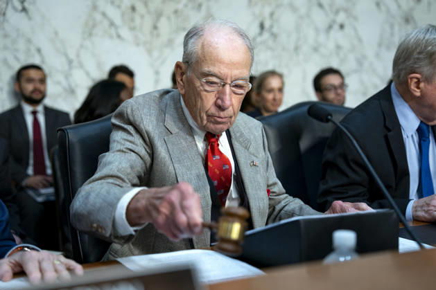Chair of the Senate Judiciary Committee Sen. Chuck Grassley, R-IA, gavels in ahead of a Senate Judiciary Committee business meeting to vote on Acting Attorney General Todd Blanche s nomination to be Attorney General at the U.S. Capitol in Washington, DC on Tuesday, August 4, 2026. Blanche s nomination had been held up over concerns from Sen. John Cornyn, R-TX, and Sen. Thom Tillis, R-NC, but they reached a deal to end the standoff after Blanche agreed to withhold President Donald Trump s $1.8 billion anti-weaponization fund.  WAP20260804320 BONNIExCASH