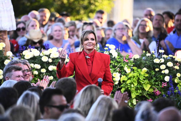 STOCKHOLM, SWEDEN 20260811 Lena Philipsson performs during the season s final Allsang pa Skansen on Tuesday evening STOCKHOLM SWEDEN x10080x Copyright: xFredrikxSandberg TTx ALLSANG PA SKANSEN 2026 NY0AQD-EbSo