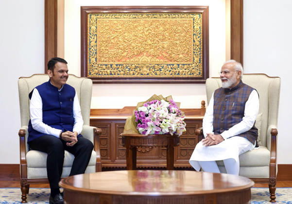 RECORD DATE NOT STATED Maharashtra CM Devendra Fadnavis calls on PM Modi New Delhi, Aug 17 (ANI): Maharashtra Chief Minister Devendra Fadnavis calls on Prime Minister Narendra Modi, in New Delhi on Monday. (@Dev_Fadnavis X ANI Photo) NEW DELHI Delhi India Copyright: xANIx ANI_20260817034