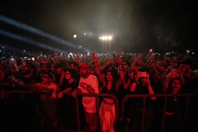 Palestinian rapper Shabjdeed performs in Damascus DAMASCUS, SYRIA - AUGUST 22: Palestinian rap artist Shabjdeed performs during a concert in Damascus, Syria, on August 22, 2026. Shabjdeed, whose songs address restrictions on movement, Israeli attacks and daily life in the West Bank, drew interest from Syrian audiences. Hasan Belal Anadolu Damascus Syria. Editorial use only. Please get in touch for any other usage.  Copyright: x2026xAnadoluxHasanxBelalx
