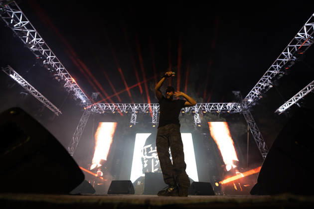 Palestinian rapper Shabjdeed performs in Damascus DAMASCUS, SYRIA - AUGUST 22: Palestinian rap artist Shabjdeed performs during a concert in Damascus, Syria, on August 22, 2026. Shabjdeed, whose songs address restrictions on movement, Israeli attacks and daily life in the West Bank, drew interest from Syrian audiences. Hasan Belal Anadolu Damascus Syria. Editorial use only. Please get in touch for any other usage.  Copyright: x2026xAnadoluxHasanxBelalx