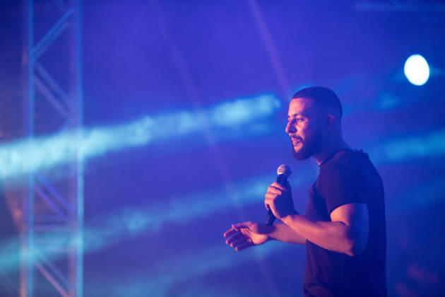 Palestinian rapper Shabjdeed performs in Damascus DAMASCUS, SYRIA - AUGUST 22: Palestinian rap artist Shabjdeed performs during a concert in Damascus, Syria, on August 22, 2026. Shabjdeed, whose songs address restrictions on movement, Israeli attacks and daily life in the West Bank, drew interest from Syrian audiences. Hasan Belal Anadolu Damascus Syria. Editorial use only. Please get in touch for any other usage.  Copyright: x2026xAnadoluxHasanxBelalx