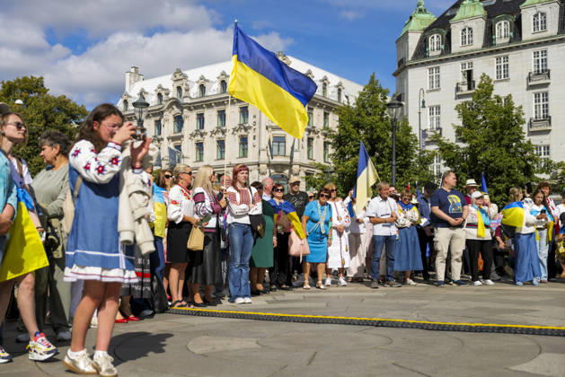 Celebration of Ukrainian Independence Day in Oslo Oslo 20260823 Celebration of Ukrainian Independence Day at Eidsvolls Plass outside the Storting in Oslo Photo: Amanda Pedersen Giske, NTB Oslo, Norway ErTbbLp9dNc EDITORIAL USE ONLY Ref BNC POLErTbbLp9dNc jpg Copyright: xAmandaxPedersenxGiskex xNTBx