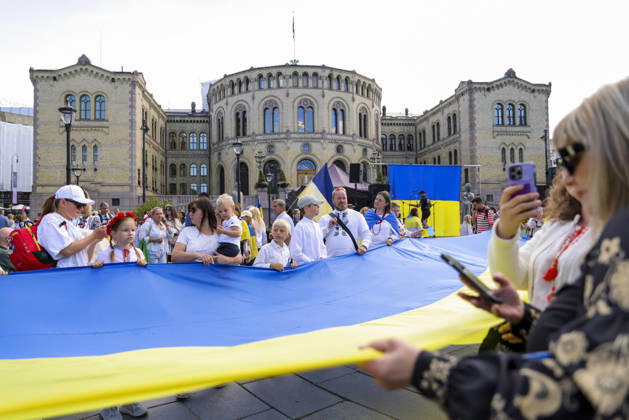 Celebration of Ukrainian Independence Day in Oslo Oslo 20260823 Celebration of Ukrainian Independence Day at Eidsvolls plass outside the Storting in Oslo Photo: Amanda Pedersen Giske, NTB, Oslo, Norway tLiwbslSwAs EDITORIAL USE ONLY Ref BNC POLtLiwbslSwAs jpg Copyright: xAmandaxPedersenxGiskex xNTBx