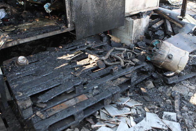 The aftermath of a nighttime Russian UAV attack is pictured in a parking lot near a shopping and entertainment centre in Dnipro, Ukraine, August 25, 2026. Fires broke out inside and near the shopping mall as a result of the Russian attack. (Photo by Mykola Miakshykov Ukrinform) Russian attack hits parking lot near shopping mall in Dnipro suburb  Copyright: xMykolaxMiakshykovx