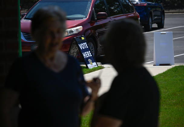 US voters head to polls in South Carolina YORK, USA - AUGUST 25: US Voters head to the polling stations as Senator Darline Graham and US Representative Ralph Norman fight for the US Senate Special Republican Party primary runoff in York SC, United States on August 25, 2026. Peter Zay Anadolu South Carolina United States. Editorial use only. Please get in touch for any other usage.  Copyright: x2026xAnadoluxPeterxZayx