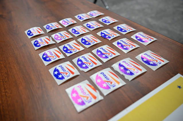 US voters head to polls in South Carolina YORK, USA - AUGUST 25: A view of I voted stickers as US Voters head to the polling stations as Senator Darline Graham and US Representative Ralph Norman fight for the US Senate Special Republican Party primary runoff in York SC, United States on August 25, 2026. Peter Zay Anadolu South Carolina United States. Editorial use only. Please get in touch for any other usage.  Copyright: x2026xAnadoluxPeterxZayx