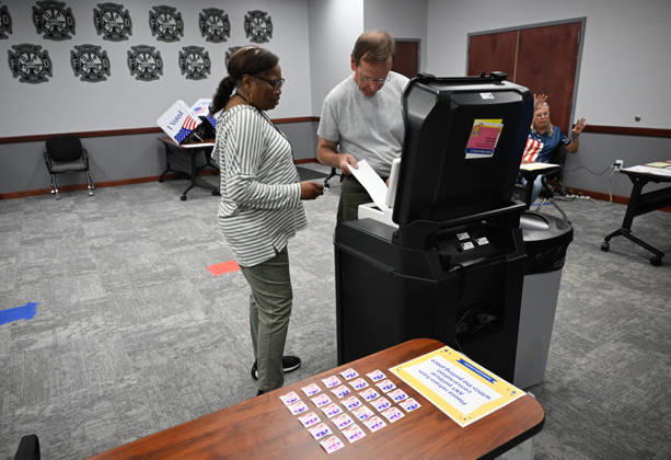 US voters head to polls in South Carolina YORK, USA - AUGUST 25: US Voters head to the polling stations as Senator Darline Graham and US Representative Ralph Norman fight for the US Senate Special Republican Party primary runoff in York SC, United States on August 25, 2026. Peter Zay Anadolu South Carolina United States. Editorial use only. Please get in touch for any other usage.  Copyright: x2026xAnadoluxPeterxZayx