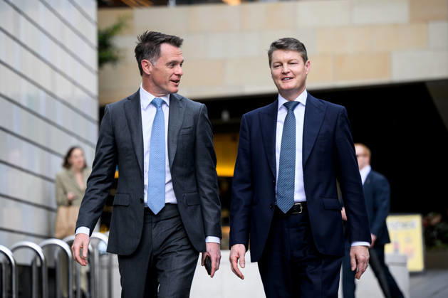 NATIONAL CABINET MEETING, NSW Premier Chris Minns (left), and VIC Premier Ben Carroll meet ahead of a National Cabinet Meeting Sydney, Wednesday, August 26, 2026. ( NO ARCHIVING SYDNEY NEW SOUTH WALES AUSTRALIA  Copyright: xBIANCAxDExMARCHIx 20260826140939532595