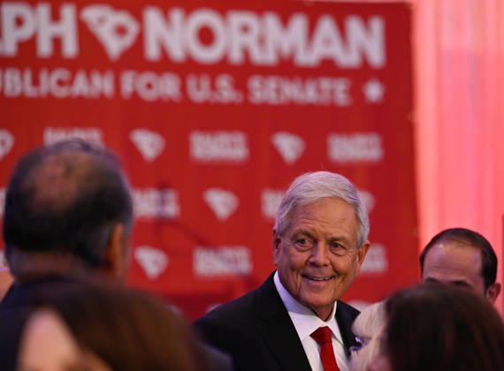 Ralph Norman concedes defeat in South Carolina Senate primary runoff ROCK HILL, USA - AUGUST 25: US Representative Ralph Norman holds a watch party on the eve of elections for the US Senate Special Republican Party primary runoff and accepts his defeat to Darline Graham in Rock Hill SC, United States on August 25, 2026. Peter Zay Anadolu South Carolina United States. Editorial use only. Please get in touch for any other usage.  Copyright: x2026xAnadoluxPeterxZayx