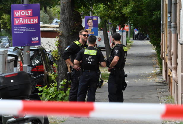 WWII bomb discovered in Berlin BERLIN, GERMANY - AUGUST 26: Police officers are seen near the Neukoelln Ship Canal, where an unexploded World War II bomb was discovered during construction work in Berlin, Germany, on August 26, 2026. The bomb is due to be defused later in the day, and the exclusion zone may be extended, potentially affecting residential buildings, schools, daycare centres and a nursing home. Volodymyr Sindieiev Anadolu Berlin Germany. Editorial use only. Please get in touch for any other usage.  Copyright: x2026xAnadoluxVolodymyrxSindieievx