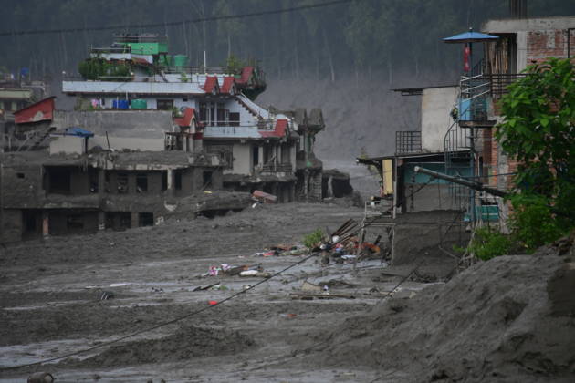 Death toll in Nepal-China border flash floods climbs to 97, dozens missing NUWAKOT, NEPAL - AUGUST 26: An aftermath view of flash flood and mudslides on the Nepal-China border on August 26, 2026 in Nuwakot, Nepal. The death toll from a devastating flash flood on the border climbed to 97 as at least 384 tourists and travelers, as well as soldiers and police, were reported missing. Safal Prakash Shrestha Anadolu Nuwakot Nepal. Editorial use only. Please get in touch for any other usage.  Copyright: x2026xAnadoluxSafalxPrakashxShresthax