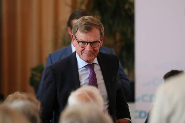 August 26, 2026 Politics CDU Public Forum with Dr. Johann Wadephul, Sepp Müller, and Dr. Anja Schneider, Kornhaus, Dessau; Dr. Johann Wadephul (CDU), Member of the Bundestag, Federal Minister of Foreign Affairs, after the public forum in Dessau-Roßlau, Saxony-Anhalt, Germany
