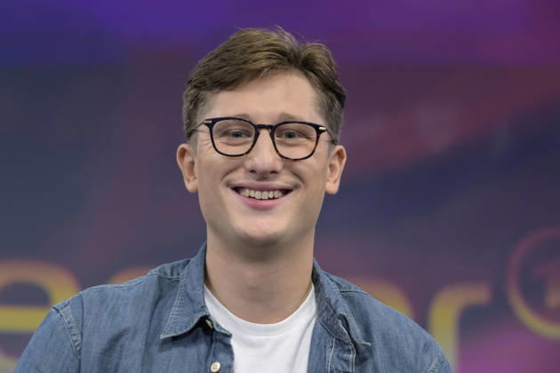 From left: Philipp Tuermer, SPD Chairman of the Jusos, GER, Berlin, studio, guest on *Maischberger*, political talk show, TV, program, hosted by Sandra Maischberger, *Das Erste*, from Adlershof Am Studio 20, August 26, 2026, Copyright: HMBxMedia UwexKoch